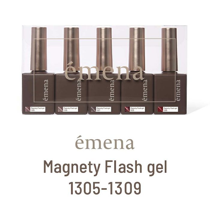 エメナ　マグネティフラッシュジェル５色セット１３０５～１３０９