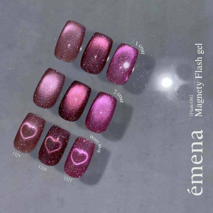 エメナ　マグネティフラッシュジェル３色セット１３２５～１３２７